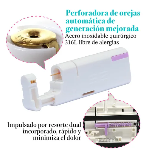 Vista 7 de Piercer auto desechable del oído del equipo de la pistola de perforación