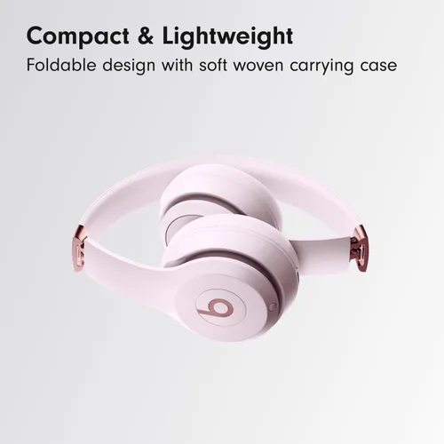 Vista 4 de Beats Solo 4 - Auriculares inalámbricos Bluetooth en la oreja, compatibles con Apple y Android, hasta 50 horas de duración de la batería, color rosa