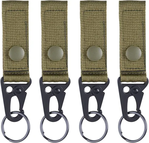 Vista 20 de TRIWONDER Clips de boca ampliados HK Gancho de alta resistencia Ganchos a presión Clips de honda para Paracord al aire libre bolsa mochila