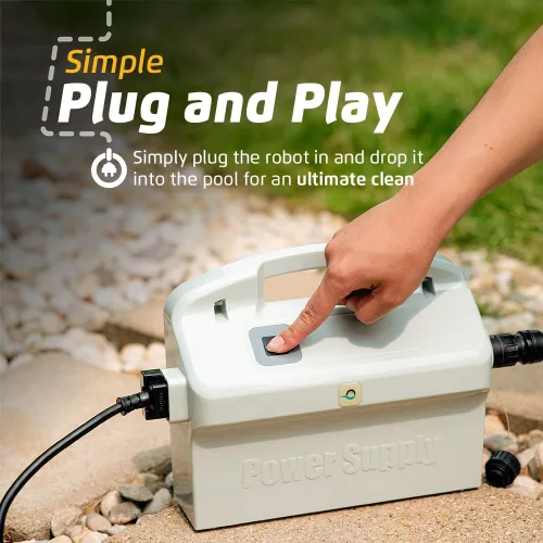 Vista 34 de Dolphin E10 - Aspiradora robótica automática para piscina, cepillo de limpieza activo, acceso a filtros de carga superior, ideal para piscinas sobre