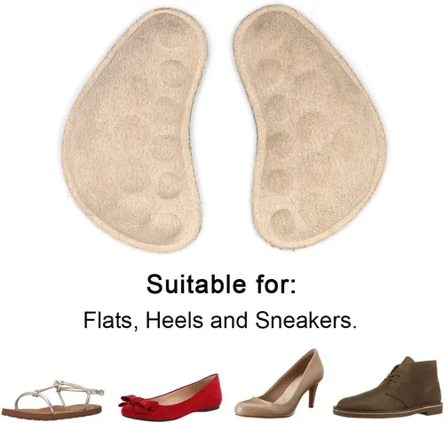 Vista 4 de Dr. Foot's - Plantillas correctivas de supinación y sobrepronación para zapatos, plantillas de cuña de talón medial y lateral para alineación