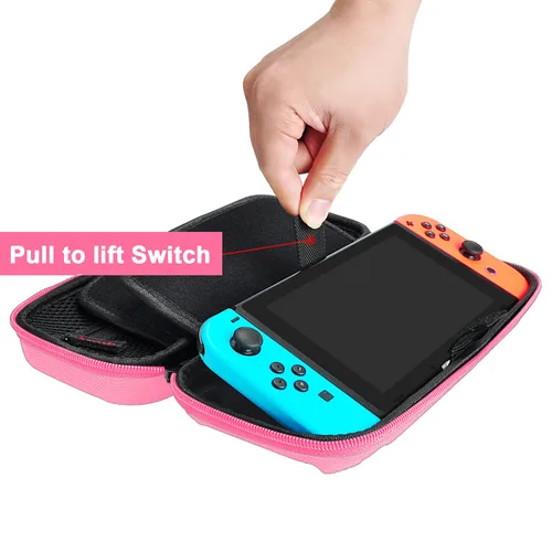 Vista 85 de daydayup Switch Carrying Case Compatible with Nintendo Switch 2, with 24 Games Cartridges Protective Hard Shell Travel Carrying Case Pouch for