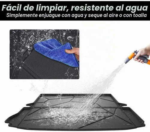 Vista 8 de KUST Alfombrilla de carga para maletero para Ford Explorer 2011-2019, forro de maletero de carga trasera para accesorios Explorer, protección