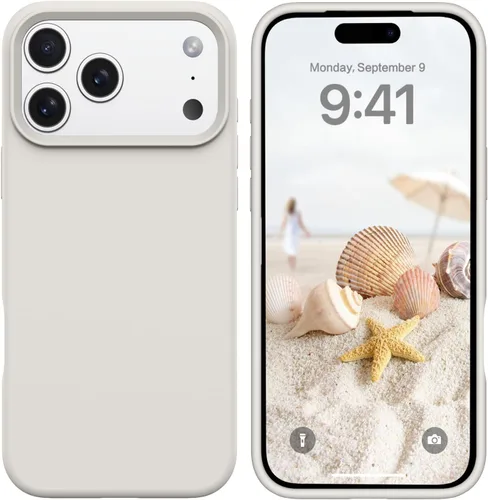 Vista 34 de GUAGUA Funda compatible con iPhone 17 Pro Max de 6.9 pulgadas, silicona líquida, goma de gel suave, delgada, forro de microfibra delgada