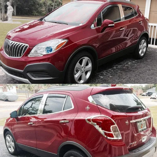 Vista 3 de Lightronic Visera de ventana de ventilación automática con clip extra duradera, se adapta a Buick Encore 2013-2022 (no compatible con GX), Chevrolet