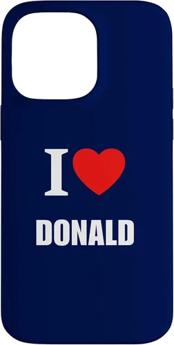 Vista 21 de Cute I Love Heart Donald Parents Wife Husband Girl Boy Case for iPhone 16