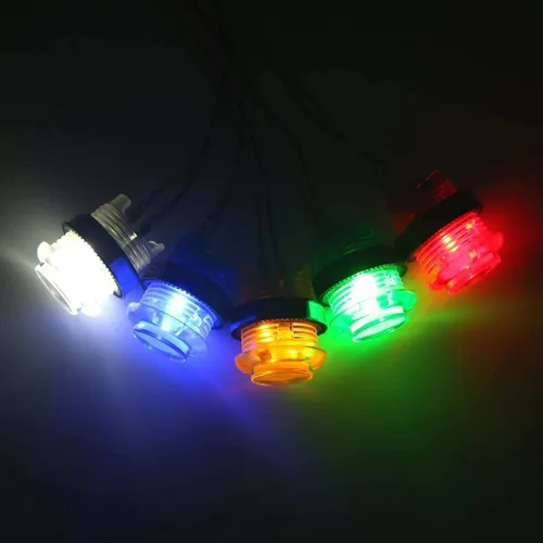 Vista 4 de Fosiya - Kit de 4 reproductores LED de Arcade Ellipse, estilo ovalado, joystick, codificador USB para juegos de PC, controladores de bricolaje