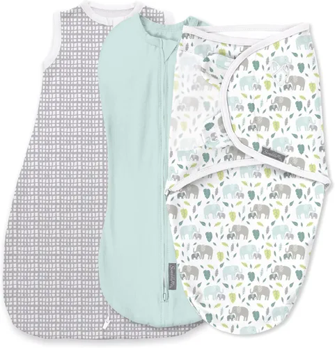 Vista 20 de SwaddleMe - Manta original para bebé, talla S/M, de 0 a 3 meses, paquete de 5 (diseño de amapolas bonitas)