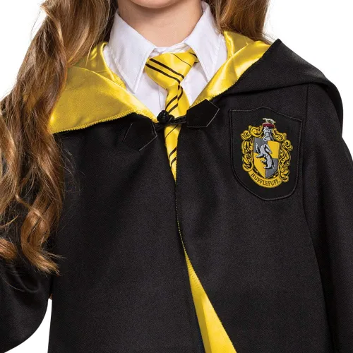 Vista 4 de Bata de Harry Potter, bata oficial de Hogwarts Wizarding World, accesorio de disfraz de lujo para niños