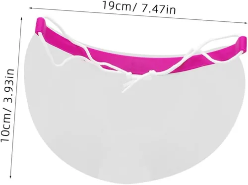 Vista 2 de Visera protectora para cortes de pelo de salón, 50 unidades, protectores de laca para el cabello, protector de maquillaje impermeable