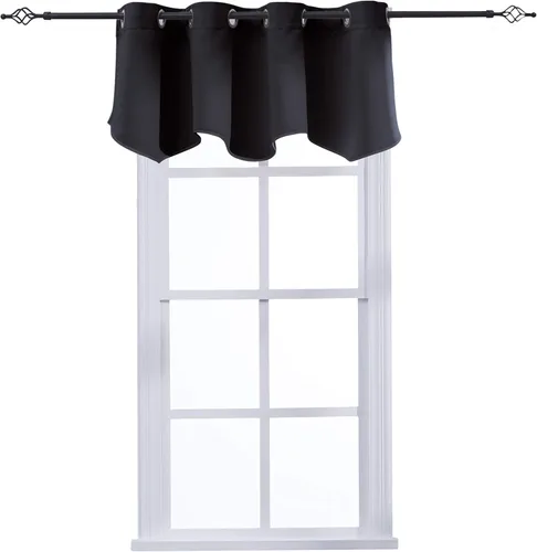 Vista 15 de Aquazolax Cortinas opacas de 45 pulgadas de largo, juego de 2 paneles para guardería, cortinas de tratamiento de ventanas con aislamiento térmico