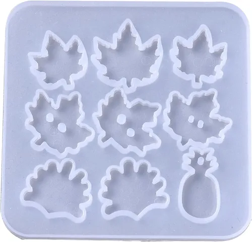 Vista 20 de Craftdady Molde de silicona con gemas de cabujón de 10 cavidades, molde de fundición de resina ovalada para resina epoxi UV, bricolaje
