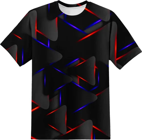 Vista 28 de Camiseta de manga corta con estampado 3D para niños y niñas de 6 a 16 años Bcm45-blanco