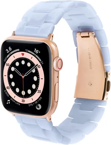Vista 42 de HOPO Compatible With Apple Watch Band Thin Lightweight Resin Strap Bracelet Fashion Wristband Replacement For iWatch Bands Series Ultra 11 10 9 8 7