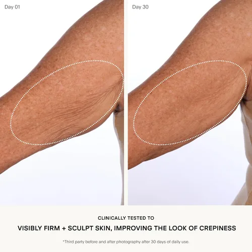 Vista 10 de U Beauty SCULPT Arm Compound Loción corporal en crema tensora para la piel, crema reafirmante para brazos y cuello con retinol + vitamina C - 4.1