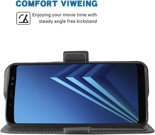 Vista 5 de Funda tipo cartera para Samsung Galaxy A8 2018 Mujeres Hombres