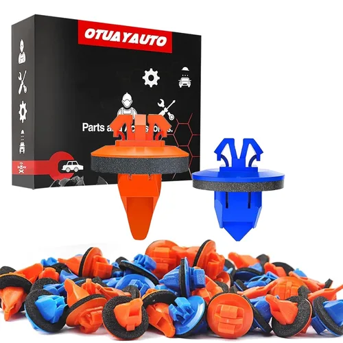 Vista 11 de OTUAYAUTO 10184895 140 clips de retención de remaches de plástico para puerta de parachoques de guardabarros de repuesto para Jeep Wrangler 07-20