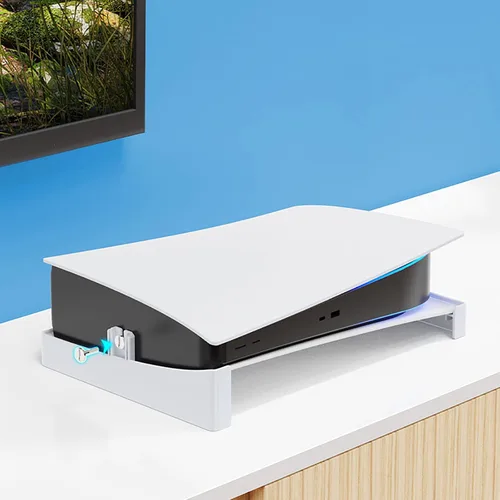 Vista 5 de iFCOW Soporte horizontal compatible con disco PS5 y soporte lateral de consola digital, soporte base horizontal