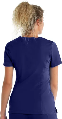 Vista 3 de Urbane Impulse 9105 True Navy LGE - Camiseta para mujer con 2 bolsillos Azul marino L
