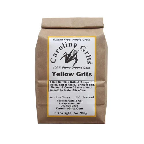 Vista 11 de Carolina Grits Company Sémola Blanca de Carolina Molida Tradicionalmente en Piedra, Grano Entero, Sin Gluten y Sin OMG (Blanco, 1 Paquete (16 onzas))