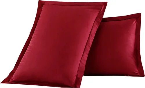 Vista 10 de Lujosas fundas de almohada de 2 piezas de microfibra de doble cepillado, resistentes a las arrugas, estándar/Queen, color negro