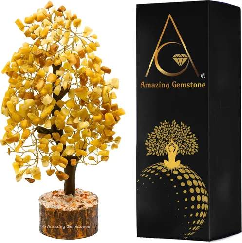 Vista 26 de Árbol de la vida con múltiples piedras preciosas naturales curativas de primera calidad, bonsái de Feng Shui, para decoración del hogar y la oficina