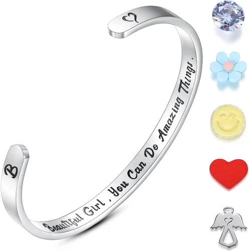 Vista 18 de SAM & LORI Pulseras personales para adolescentes, mujeres, regalos de joyería significativos (varios diseños) para mejor amiga, hija, nieta