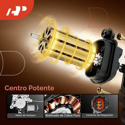 Vista 4 de A-Premium Regulador de Elevalunas Eléctrico con Motor Compatible con Nissan Tiida Versa 2007-2013 Lado del Conductor Delantero
