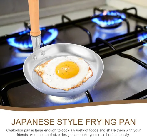 Vista 8 de Hemoton Oyakodon - Sartén multifunción con mango vertical para cocina japonesa, no limpiar para comidas familiares, restaurantes