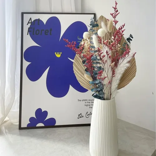 Vista 7 de Total de 3 hojas de palma secas, decoración de hierba seca de las pampas, lanzas de palma secas de 17 pulgadas para arreglos florales, decoración