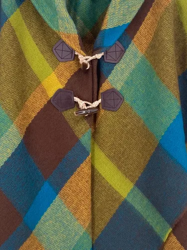Vista 23 de Moss Rose Chal de viaje para mujer, capa tipo poncho de frente abierto para otoño e invierno