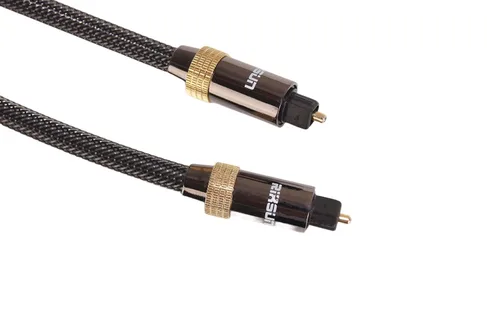 Vista 6 de Cable de audio óptico, cable de audio de fibra óptica de 20 pies con funda de aluminio, cable trenzado de nailon, chapado en oro, cable digital