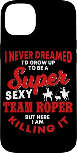 Vista 15 de Funny Team Roper Quote Rodeo Western Horse Roping Case para iPhone 17