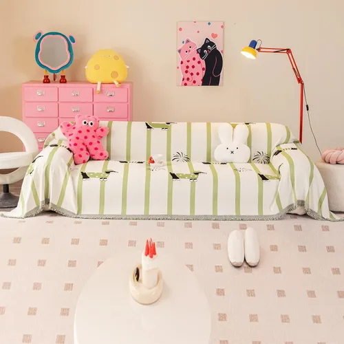 Vista 7 de Funda para sofá, funda lavable para sofá para perros, fundas de felpilla para sofá para protector, aptas para mascotas (71"x 71"/Verde/1 unidad)