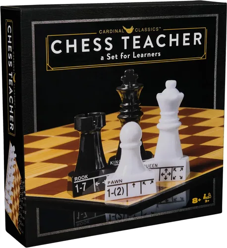 Vista 7 de Spin Master Games Cardinal Classics Profesor de ajedrez Learn to Play Chess with Large Pieces That Show Direction & Movement, First Chess Set, For