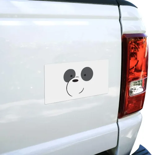Vista 4 de We Bare Bears Panda Automotive Car Window Locker - Adhesivo para parachoques