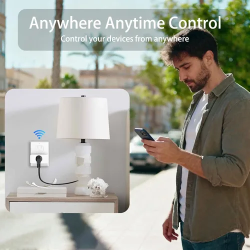 Vista 7 de Enchufe inteligente de monitoreo de energía serie Pro Mini 15A, enchufe Wi-Fi para hogar inteligente compatible con Alexa, Google Home, no requiere