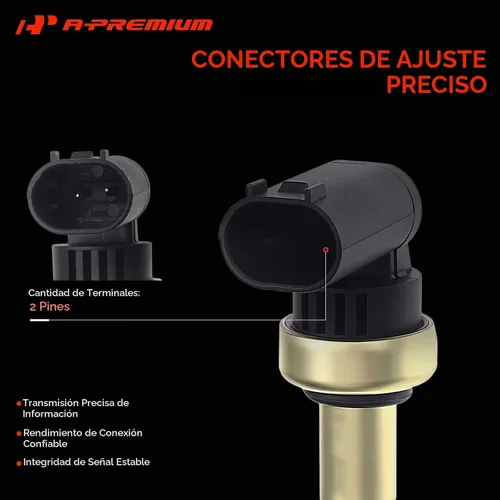 Vista 4 de A-Premium Sensor de temperatura del refrigerante compatible con Mercedes-Benz Sprinter 2500 3500 2010-2016 C280 CLS63 AMG E320 GL450 ML320 ML450