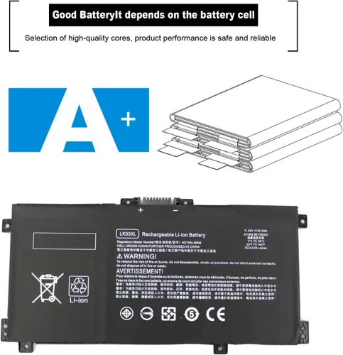 Vista 4 de Batería para portátil LK03XL L09281-855 para HP Envy X360 Convertible 17-AE 17M-AE 17T-AE 17-BW 17M-BW 17-CE 17M-CE 17T-CE 17T-BW 15-BP 15M-BP 15-BQ