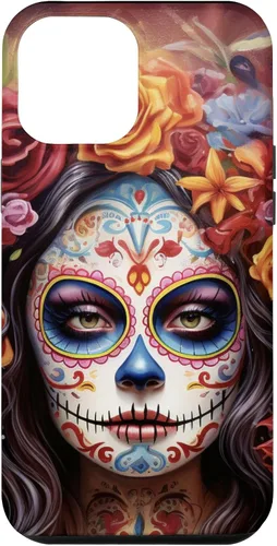Vista 25 de iPhone 16 La Catrina Mujeres Dia De Los Muertos Latina Sugar Skull Case