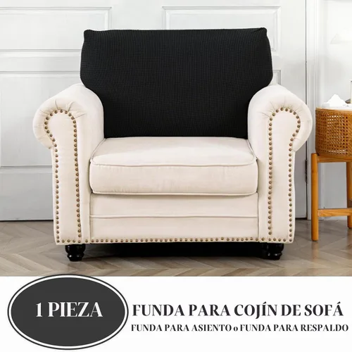 Vista 3 de LA MEACK Funda de Cojín de Sofá Funda de Cojín de Asiento Funda Elástica para Sillón Fundas Separadas para Sofá Seccional Protector de Muebles