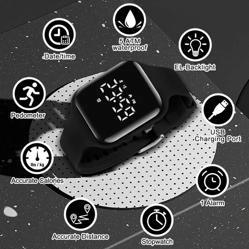 Vista 4 de BEN NEVIS Kids Watch, Digital Watch for Boys Girls, Sport Watch with Fitness Tracker, Alarm Clock, Stopwatch, No App and Waterproof, Watch for Kids