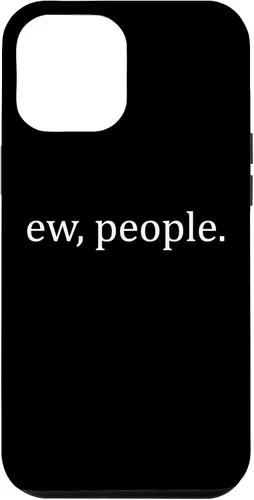 Vista 26 de Ew People - Funda de regalo para iPhone 17 con frases introvertidas y frases de memes