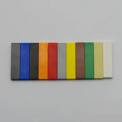 Vista 4 de Bloque de azulejos clásicos a granel, azulejos gris claro de 1x4, azulejos de construcción planos de 100 piezas, compatibles con piezas y piezas