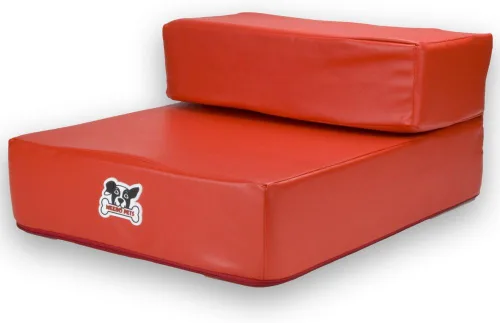 Vista 9 de Weebo Pets Escaleras plegables de cuero para mascotas Smooth Steps (marrón)