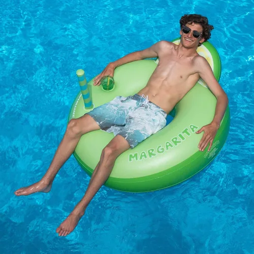 Vista 3 de Swimline Margarita - Anillo hinchable con soporte para bebidas (2 unidades)