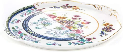 Vista 2 de Seletti Bandeja Redonda Dorotea Hybrid - Porcelana - 13.78 Pulgadas