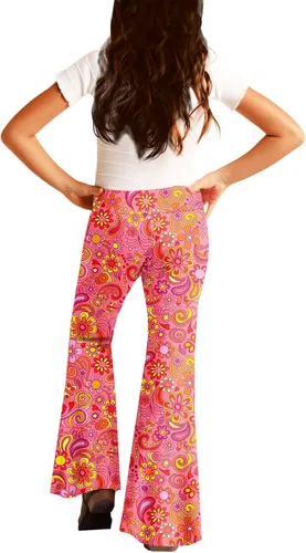 Vista 5 de Deerose Pantalones de cintura alta con estampado floral para niñas de 5 a 14 años
