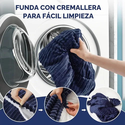 Vista 8 de Z-hom Almohada grande para cabecero Queen, almohada sin rueda, cabecera de Azul
