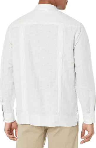 Vista 2 de Cubavera Camisa Guayabera de manga larga LC para hombre
